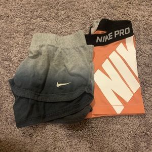 Nike short/spandex bundle